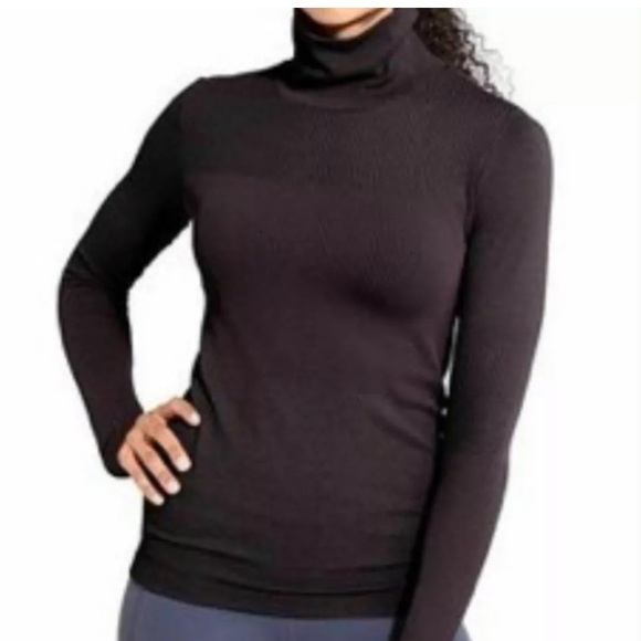 Athleta Sweaters - Athleta Plum Ribbed Flurry Base Layer Sweater